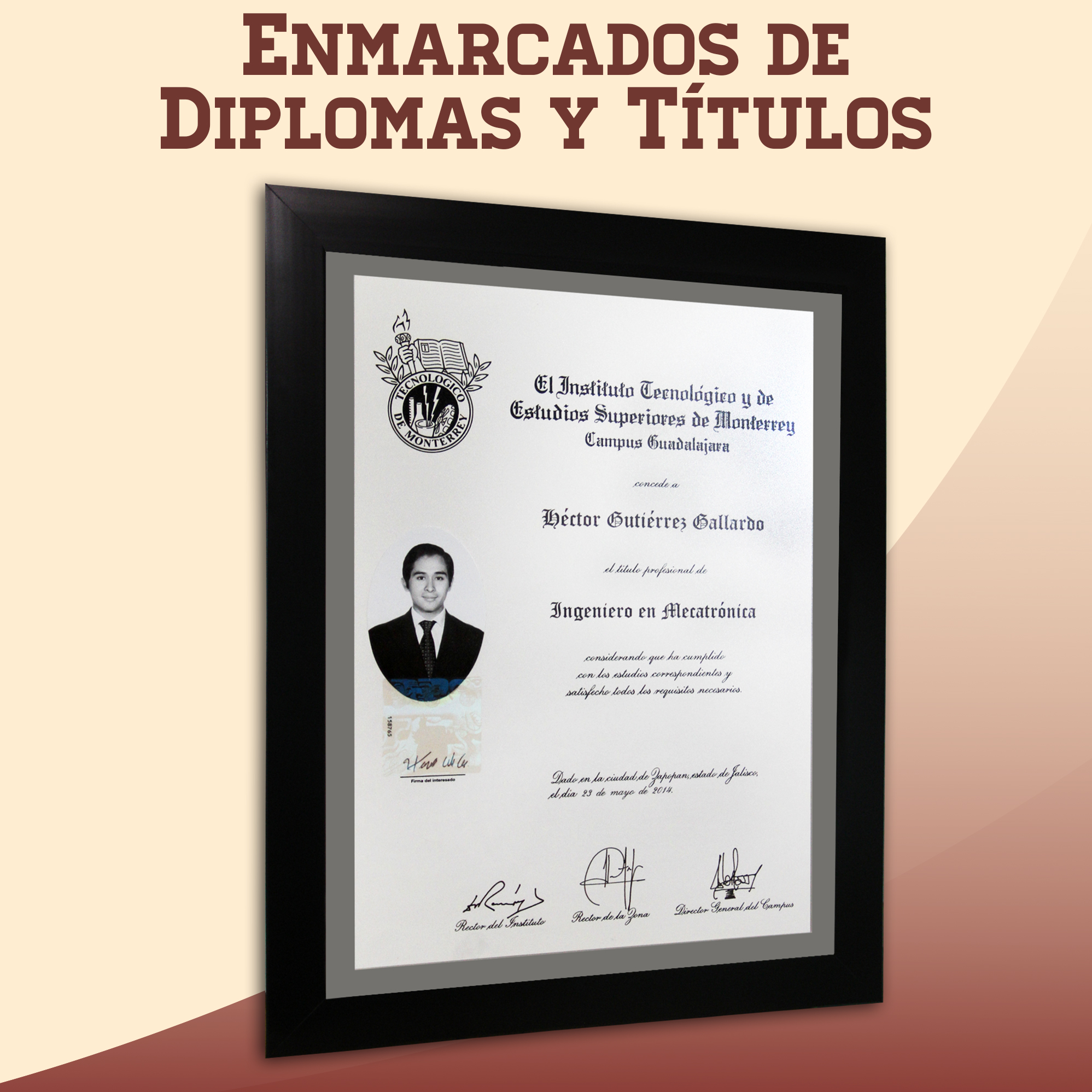 Enmarcado De Diplomas Y T tulos La Marqueteria
