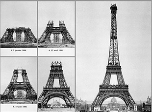 La construcción de la Torre Eiffel